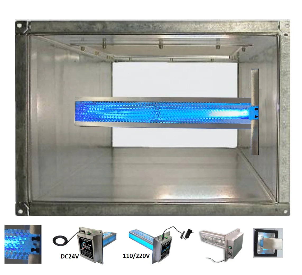 26W Electric HVAC UV Lights Parts Air Cleaner Whole House Air Purifier for Commercial Use Eco-Friendly