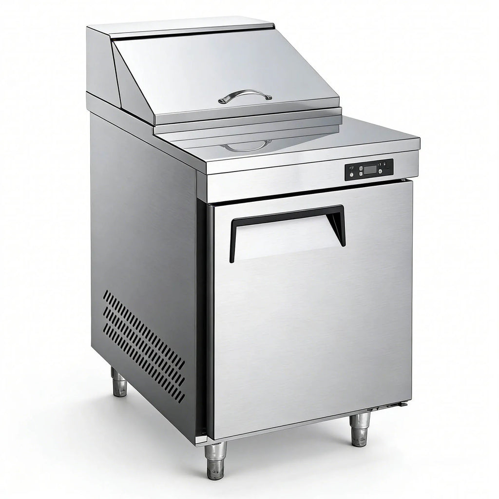 Commercial 1/2/3Doors Efficient Refrigerator Sandwich Salad Prep Table Kitchen Freezer Stainless Steel Platform Bestselling