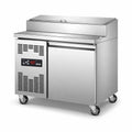 Commercial Stainless Steel Pizza Salad Prep Table Refrigerated Workstation for Pizzeria & Sandwich Shop