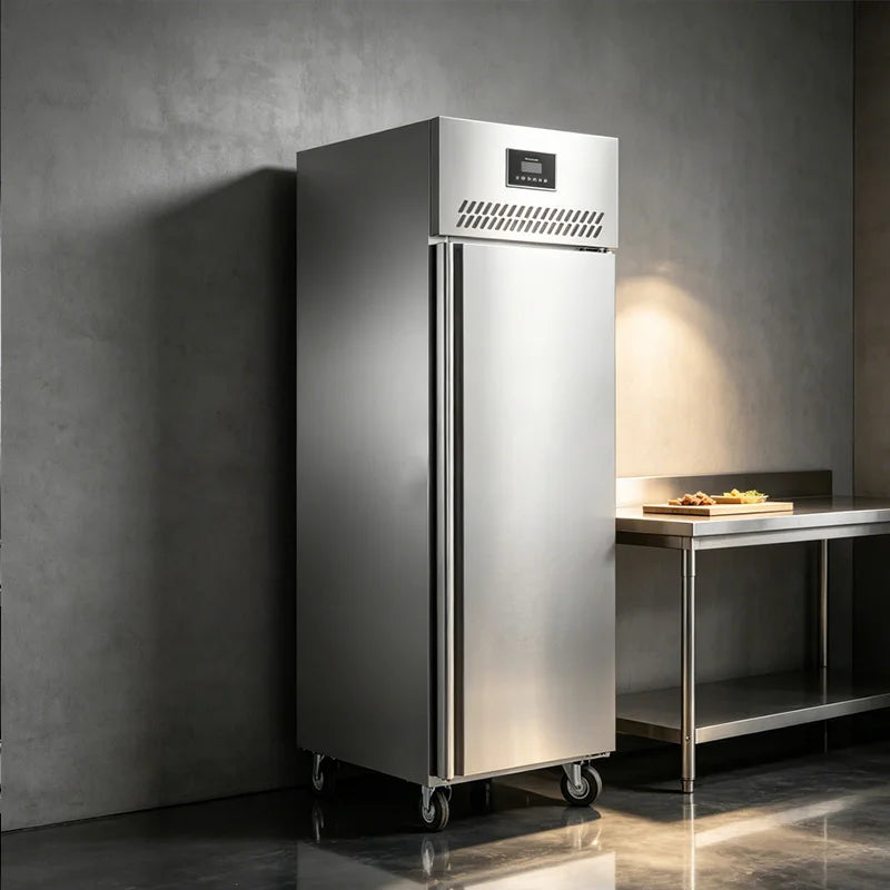 Commercial Single Door upright Fridge  for Vegetables and Fruits Large Capacity  Air Cooling