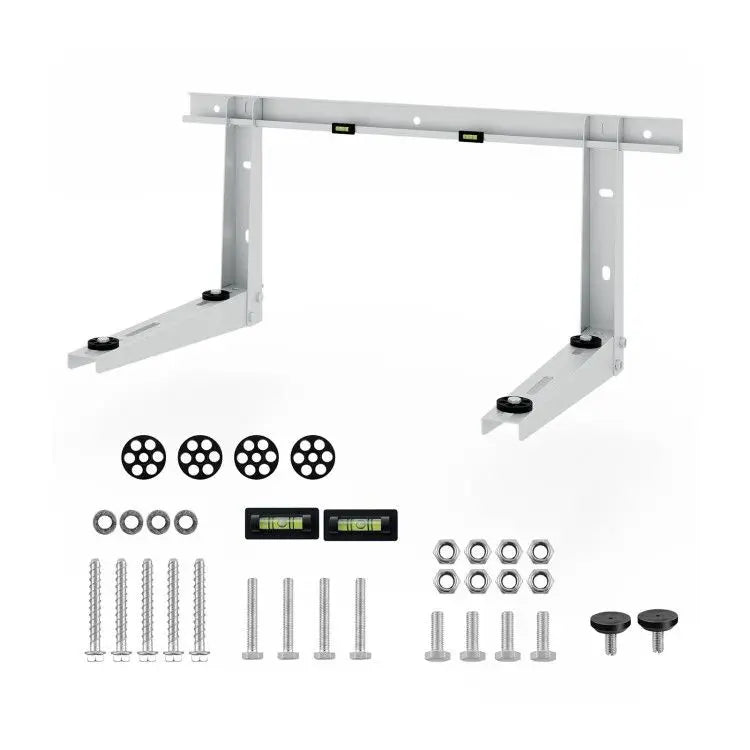 Mini Silver Wall Mounting Bracket for 6000 12000 BTU Universal Ductless AC for Split Air Conditioners Model D0100HARPX7