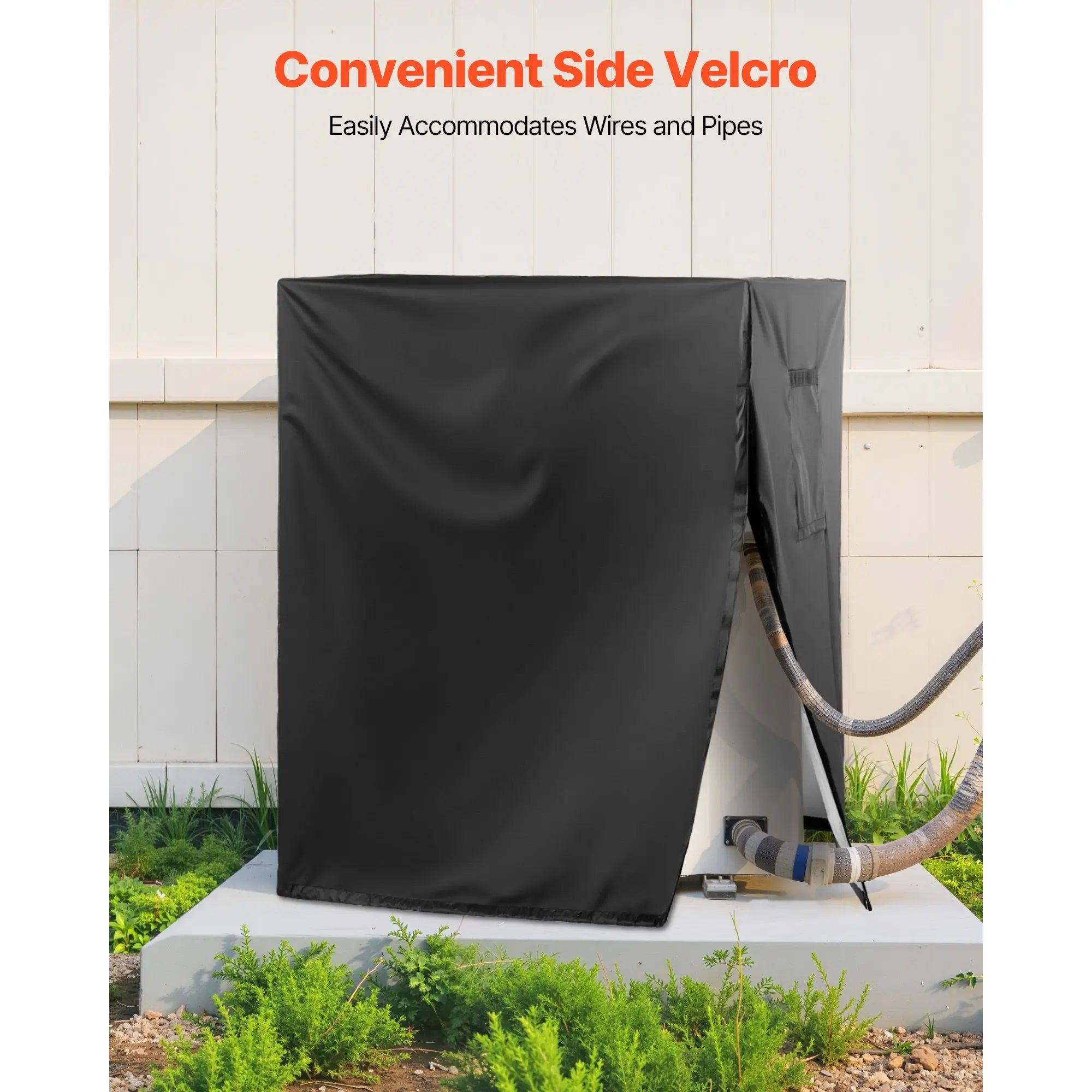 26 X 26 X 32 Inch AC Cover Three-Layer Waterproof Polyester Fabric Mesh for Air Conditioner Unit PE Type Pipe